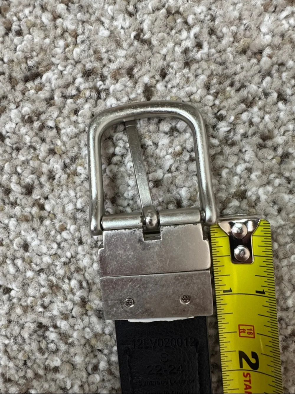 Kids Levi's Brown Reversible to Black Synthetic Leather Belt with Silver Buckle